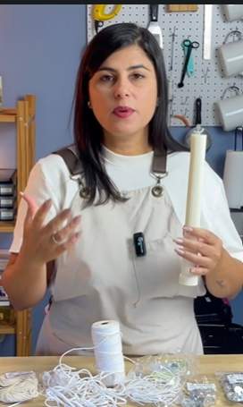 Pavio para vela em moldes