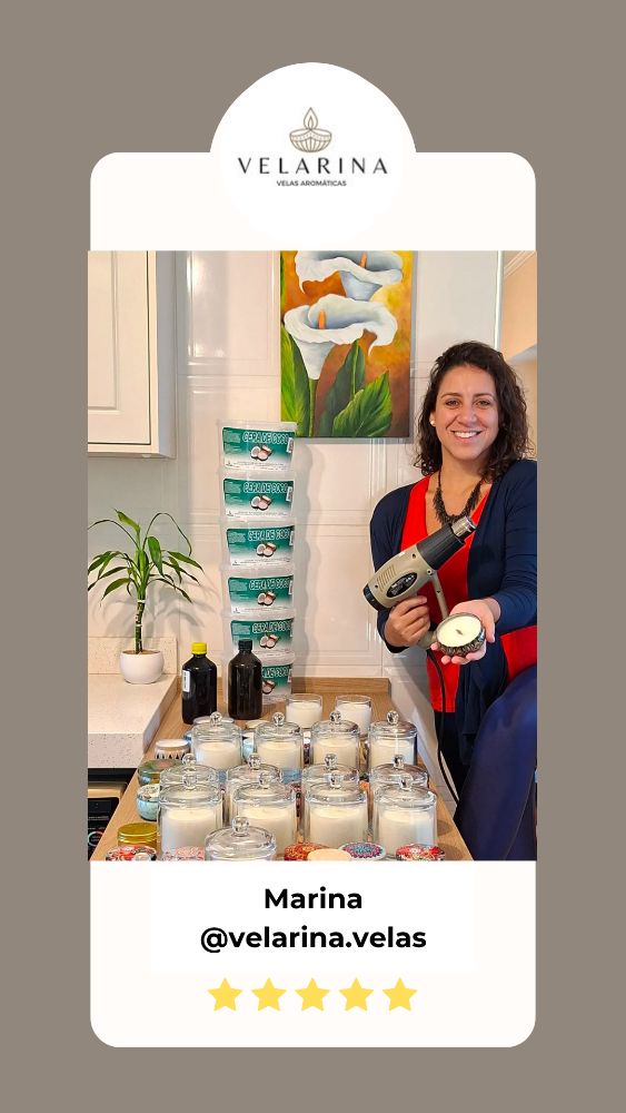 Depoimento de aluna · Marina, Velarina Velas Aromáticas