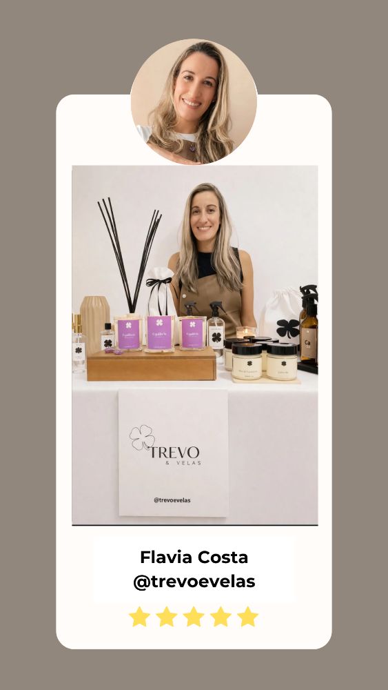 Depoimento de aluna · Flavia Costa, Trevo & Velas