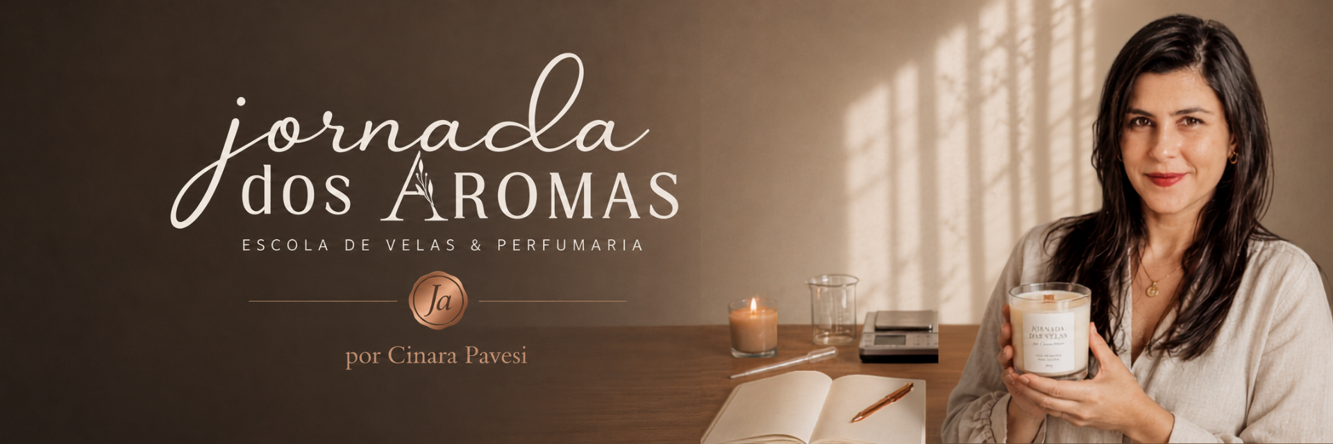 Bancada de trabalho da Jornada dos Aromas