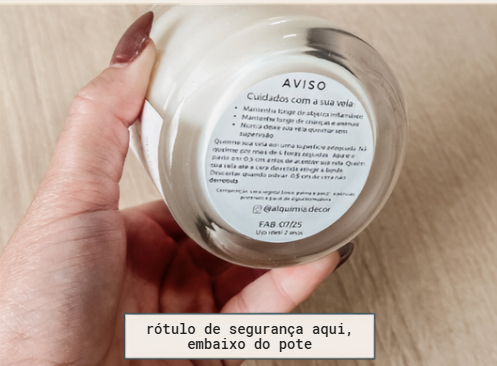 Quais informações precisam constar no rótulo da sua vela?